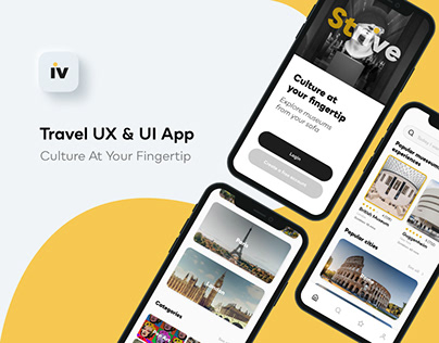 VR Travel App - Strive (UX/UI)
