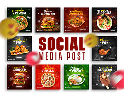 Food - Social media post template