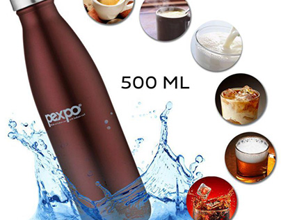 Pexpo stainless steel water bottle