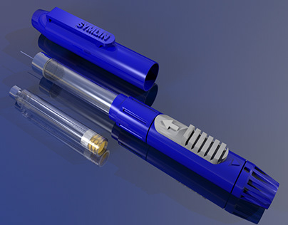 3D Render: Auto Injector Pen Concept