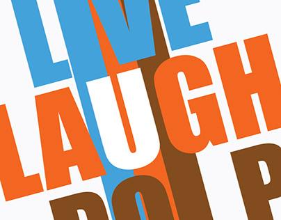 Live Laugh Poop Poster Design