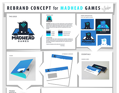 Rebrand Concept for Mad Head Games