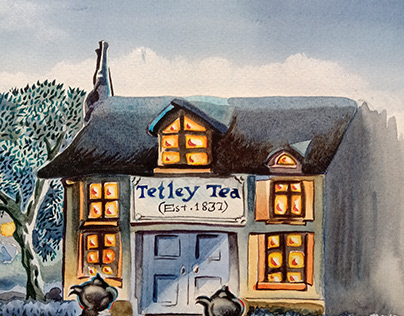 Tetley Tea animation background for ad campaign
