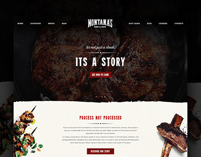 Montanas BBQ - Website Design