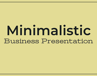 Free template of minimalistic business presentation