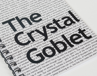 The Crystal Goblet Booklet