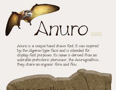 Anuro Font Design