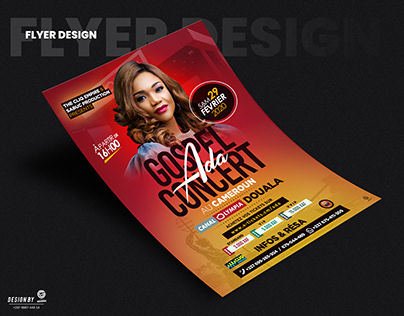 Design Graphique - FLYER Gospel Concert ADA