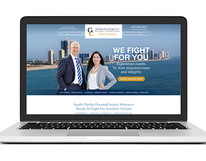Gonzalez & Cartwright, PA Law Firm Website