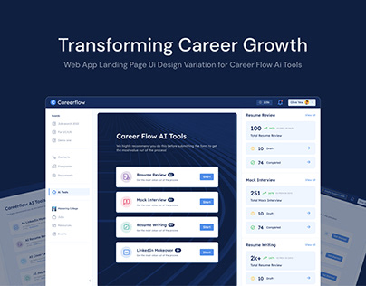 UI Design for Career AI Tools-Web app