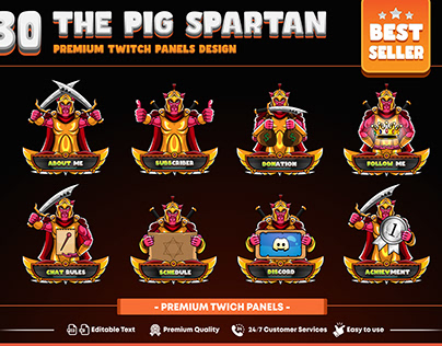 Pig Spartan Streamers Panel