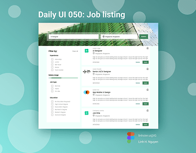 Daily UI 050: Job listing site