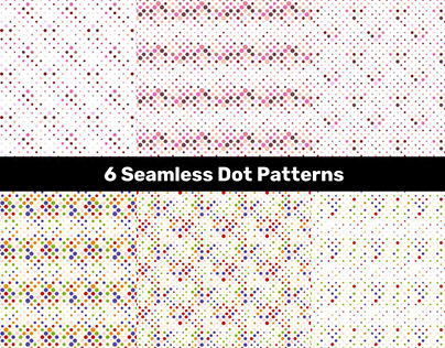 6 Seamless Dot Patterns