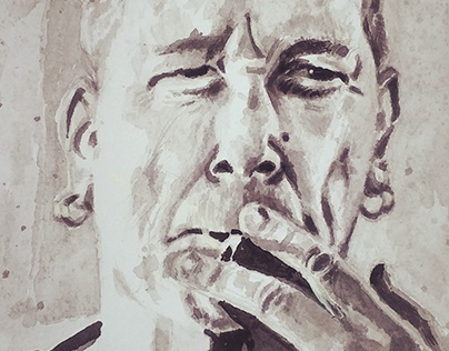 John Lydon Portrait in Ink