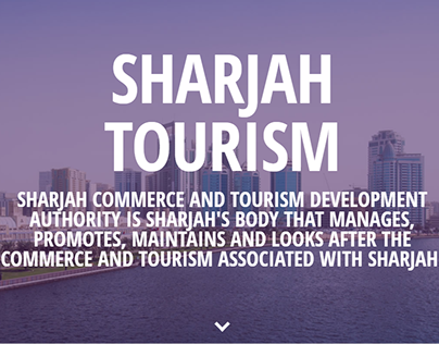Sharjah Tourism Website Design