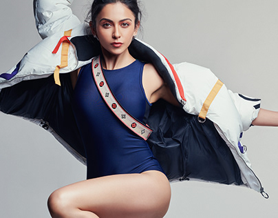 Rakulpreet for the cover of Elle India, March 2021