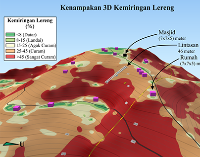 Slope from UAV and Seismic Refraction Line Map