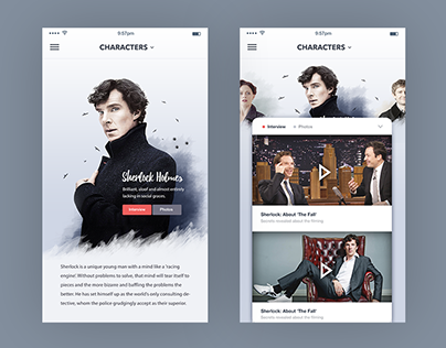 TV Show Landing Page : Mobile