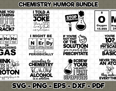 Chemistry Humor SVG Cutting Files