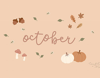 Monthly illustration - Freebies on my website