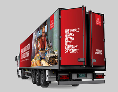 Emirates SkyCargo Truck Branding