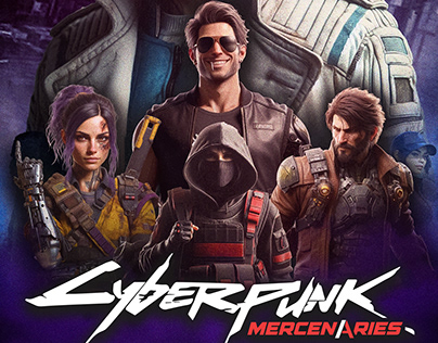poster cyberpunk mercenaries
