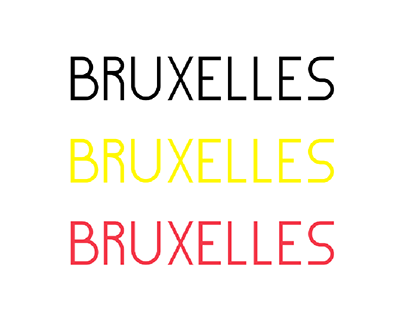 Affiche Typographique | Bruxelles