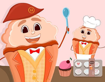 “Napoleon” brand character for bakery
