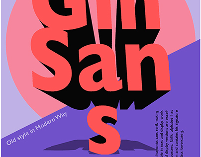 Gill Sans | Typography Poster