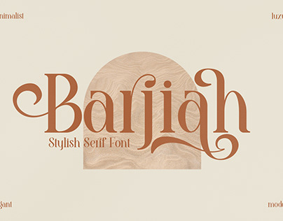 Barjiah Typeface