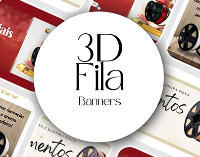 3D Fila: Site Banners