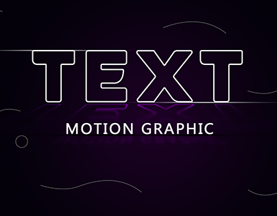 Text Animation (Motion Graphic)