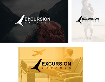Excursion Expanse - Travel Agency Logo Branding