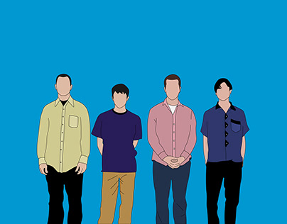 Weezer blue album cover illustration