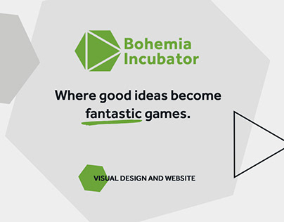 Bohemia Incubator visual design & website