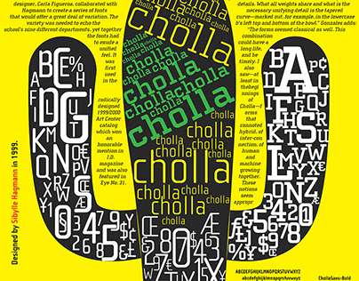 cholla font poster