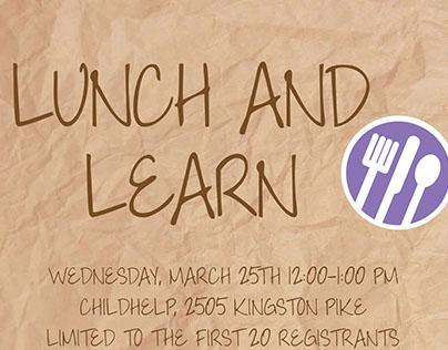 Childhelp Lunch and Learn Flyer