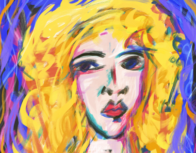 Edvard Munch brush self portrait