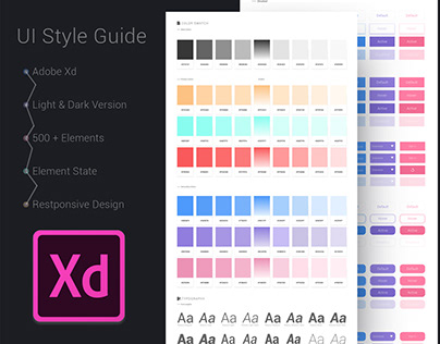 Adobe XD Freebie-UI Style Guide