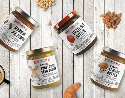 Label design for organic nut butters