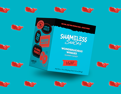 Shameless Snacks | Mailing, web & social media graphics