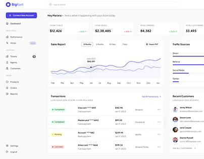 Project thumbnail - Online Seller Dashboard