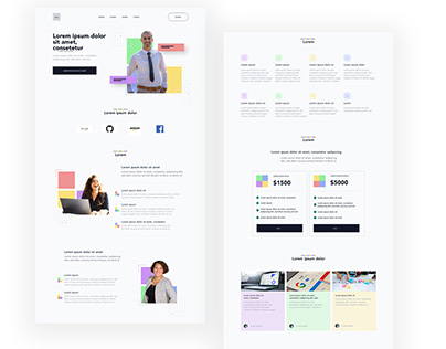 Business Landing Page Redesign Template
