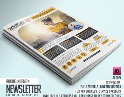 MAGNITO Newsletter - Shocking Indesign Template