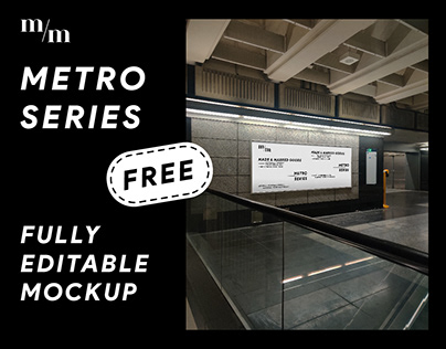 Metro Series Framed Poster Mockup FREE - MSF05