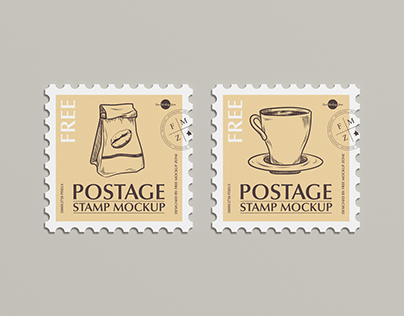 Free Postage Stamp Mockup