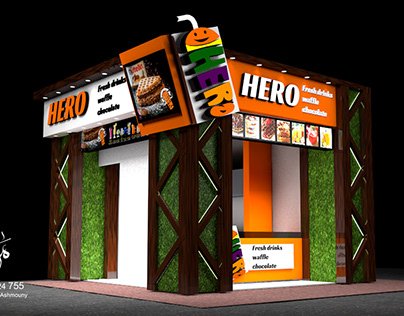 Hero Juice exhibition design booth