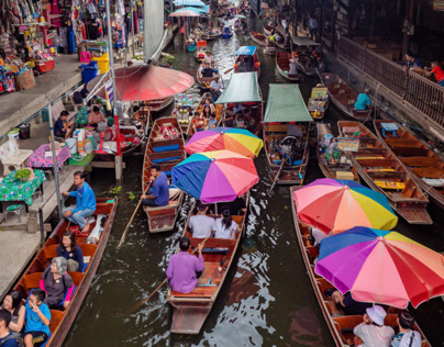 Floating Market Bangkok Thailand