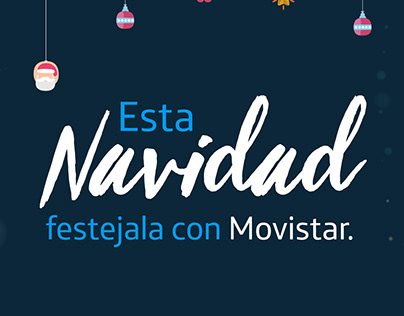 Key Visual - Campaña Navidad/Fiestas 2021 -Movistar Arg
