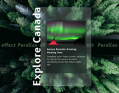 Parallax effect | Explore Canada